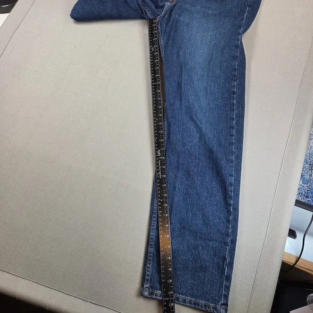 Levi's 505 Regular Fit Jeans Men's 38x32 Dark Wash Straight Leg Mexico